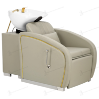 Ensemble de mobilier de luxe pour salon de coiffure : Fauteuil de barbier, Chariot de coiffure, Lit de lavage, Fauteuil de coiffure pour salon de barbier, Fauteuil de lavage en céramique, Poste de travail de salon