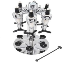 Doseur de bar en alliage d'aluminium moderne et durable de 25 ml et 50 ml pour whisky, vodka, vin et autres alcools – Idéal pour les bars et comptoirs de pub