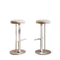 Chaise de bar moderne japonaise en métal, tabouret pivotant en bois massif avec structure en fer pour club ou bar à domicile