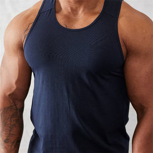 Özel erkekler spor artı boyutu kolsuz <span class=keywords><strong>Tee</strong></span> pamuk hızlı kuru kas spor egzersiz Tank Top - Product Image 3