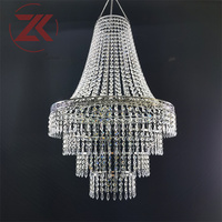 Chaîne de lustre en perles de cristal ZKAI DIY, perles de verre transparentes pour mariage et événements, perles de cristal à coudre pour lustre