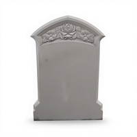 Pierre tombale en granit gris clair naturel poli pour cimetière, pierre tombale en granit gris gravée sur mesure