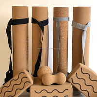 NICEGOOD Tapis de yoga en liège de caoutchouc naturel avec étiquette personnalisée par sublimation OEM