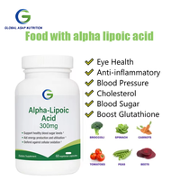 Complément alimentaire en capsules d'acide alpha-lipoïque R de marque privée Ausreson, fibres alimentaires, ALA 600 mg, capsules d'acide alpha-lipoïque