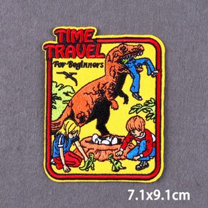 Patch brodé thermocollant en sergé à thème animalier et paysage d'aventure pour chapeaux et vêtements, personnalisable avec logo DIY - Product Image 2