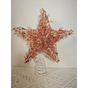 Estrella de Metal de oro plateado para árbol de Navidad, adorno de estrella decorativo para decoración de festivales de Navidad - Product Image 1