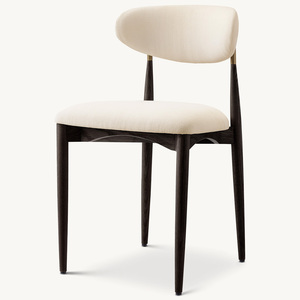 Chaise de salle à manger en bois massif de style américain RH personnalisée par Rhoohill, chaise de restaurant moderne et simple en <span class=keywords><strong>tissu</strong></span> - Product Image 3