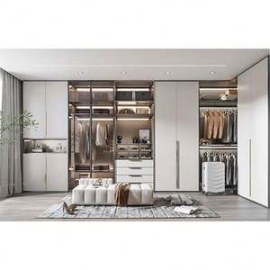 ตู้เสื้อผ้าแบบวอล์กอิน ดีไซน์ทันสมัย ผลิตตามสั่ง ทำจากไม้ - Product Image 3