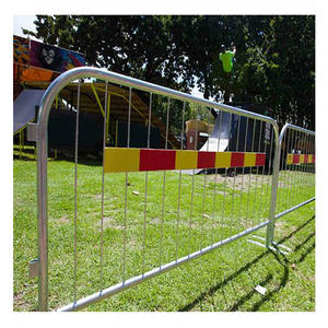 Barrière de contrôle des foules panneau de clôture v pied bar barrière foules bouchon contrôle des foules - Product Image 4