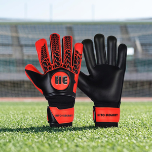 Guantes de portero de fútbol de calidad extrema/Guantes de estilo de látex de alta calidad al por mayor con correa de muñeca ajustable Cómodos - Product Image 2