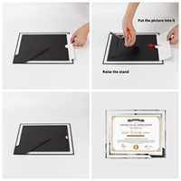 Toptan özelleştirilmiş resim fotoğraf tutucu cam fotoğraf çerçevesi köpüklü kristal çerçeveleri fotoğraf albümleri aksesuarları ev dekor