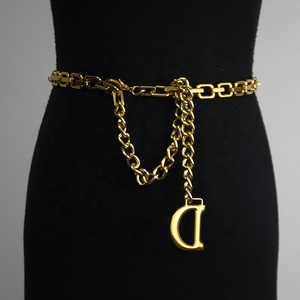 Meilleures ventes en gros, ceinture chaîne en métal <span class=keywords><strong>de</strong></span> luxe <span class=keywords><strong>de</strong></span> créateur, double C, logo original, pendentif, <span class=keywords><strong>robe</strong></span>, jean, chaîne <span class=keywords><strong>de</strong></span> taille, chaîne <span class=keywords><strong>de</strong></span> <span class=keywords><strong>pull</strong></span> - Product Image 1