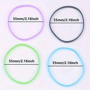 Pulsera de Silicona Luminosa de Colores Pastel para Niños, Brazalete de Goma Moldeada con Sello de Seguridad - Product Image 6