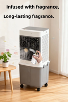 Refroidisseur d'air évaporatif électrique à double commande mécanique 3 vitesses OEM 32L pour la climatisation quotidienne domestique