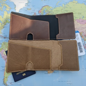 Boshiho Leather RFID Customized Pattern Metal Pop-up Anti Theft Business ID <b>Wallet</b> for Men Pop up Credit <b>Card</b> <b>Holder</b> - Product Image 4