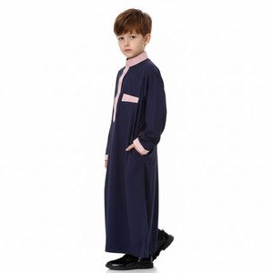Popolare Abbigliamento Islamico per Bambini: Jubba, Thobe, Abaya, Kaftan, Veste per Bambini Arabi Sauditi, Abaya Turca per Ragazzi - Product Image 6