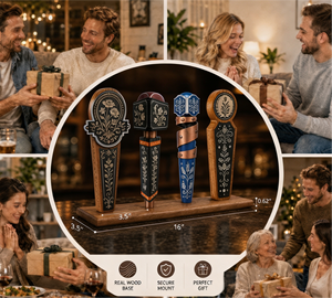 Soporte de exhibición personalizado para grifo de cerveza de cerámica/resina, ecológico, estilo sencillo, con forma a medida para bares y pubs. - Product Image 3