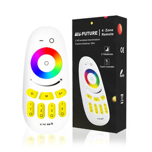 Controlador de Grupo LED de 4 Zonas para Tiras de Luz LED RGBW, Interruptor Manual, Control Remoto RF de 2.4GHz, Controlador RGB de 244W - Product Image 1