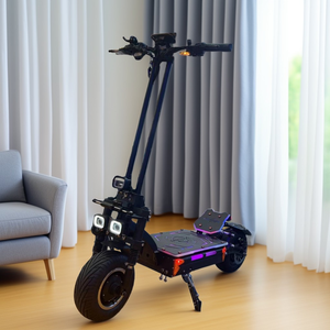 Trottinette électrique à pneus larges de 13/14 pouces, moteur à double aspiration HM de 70 mm, 72 V 50 Ah, autonomie de 100 à 150 km, trottinette électrique pliable pour adultes - Product Image 1