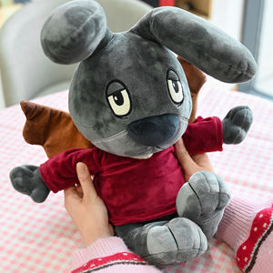 Juguete de Peluche de Rinoceronte Gris Personalizado OEM ODM, Regalo de Peluche con Orejas Largas, Animal de Peluche para Niños, Cumpleaños, Algodón PP - Product Image 3