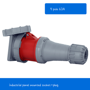 3 P + N + E 63A 400V IP67 Công Nghiệp Di Động Kết Nối 5 Pin Ổ Cắm Và Cắm - Product Image 2