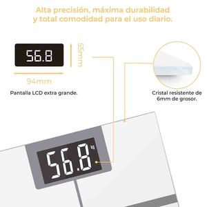 Báscula Digital Fitmaxwhite 56.8 Kg con Sensores de Alta Precisión para Baño - Product Image 2