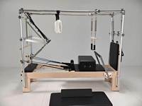 Table de Pilates 3-en-1 en alliage d'aluminium avec accessoires complets pour la formation en salle de sport et studio de fitness