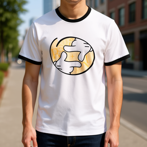 Camiseta Blanca Pampling X Revival Plus con Estampado Gráfico, Ropa Casual Unisex - Product Image 3