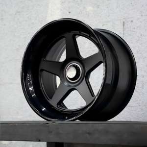 Ruedas de aleación de aluminio de 2 piezas de lujo personalizadas forjadas Ts, llantas doradas satinadas 5x112 5x130, diseño de cinco radios para Porsche 997 <span class=keywords><strong>Gt3</strong></span> <span class=keywords><strong>Rs</strong></span> - Product Image 6