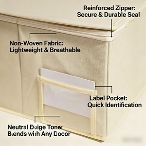 Складной кубический органайзер из нетканого материала для хранения детских игрушек - Product Image 2