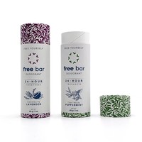 Tube en papier kraft biodégradable de qualité alimentaire, personnalisable avec logo, pour baume à lèvres, déodorant stick, emballage cosmétique.