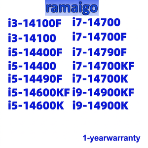 สำหรับ I3 14100 I5 14400F I9 14900K ซีพียูแล็ปท็อปประสิทธิภาพสูง 2.2GHz 64-บิต กระบวนการผลิต 22 นาโนเมตร รองรับการทำงานที่ต้องการความเร็วสูง - Product Image 1