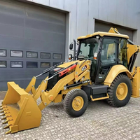 Gebrauchter Caterpillar 424 Baggerlader CAT 424-2 4WD Radbaggerlader mit Frontlader und Heckbagger
