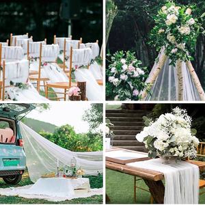 Nouvelles Nœuds de Chaise en Tulle Modernes et Simples – Drapés de Chaise de Mariage Économiques pour Décoration de Scène d'Événements et Fêtes - Product Image 3