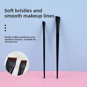 Pinceau à eyeliner à lame ultra fine, manche en bois, outil de maquillage pour les yeux, pour le façonnage des sourcils, extra fin et plat - Product Image 3
