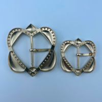 Boucles de ceinture réglables en alliage de zinc sans nickel de qualité supérieure, personnalisées avec pierres, pour sangles de sacs et chaussures