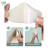 JOGHN Coussinets de talon antidérapants pour les orteils, pour soulager la douleur, coussinets de talon en mousse souple pour chaussures, autocollants de talon en mousse souple auto-adhésifs