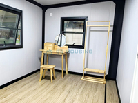 Maison conteneur mobile extensible en acier de 20 pieds, écologique, préfabriquée, 3 chambres, de luxe, avec panneaux sandwich, pour extérieur et école en bois