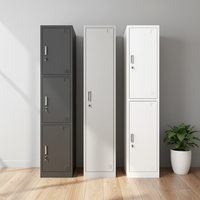 Armoire de rangement en acier, armoire à dossiers, casier en acier, haute qualité, 4 tiroirs, design moderne pour bureau ou dortoir