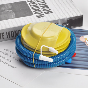 Pompe à air manuelle Xijiale, couleurs macaron, gonfleur de ballons portable en plastique, type à pousser, embout universel - Product Image 3