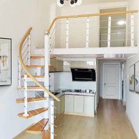 Ficelles en verre de Style moderne, taille personnalisée, balustrade en bois incurvé pour escaliers