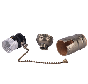 Cổ điển <span class=keywords><strong>E26</strong></span> giữ đèn với vít phong cách 250V Kim Loại Nhà ở phần vít-on đèn ổ cắm - Product Image 2