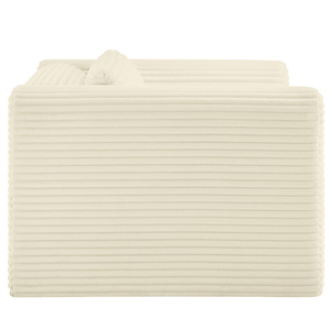 Sillón Moderno para Sala de Estar, Sillón de <span class=keywords><strong>Pana</strong></span> Crema, Sillón de Descanso. - Product Image 4