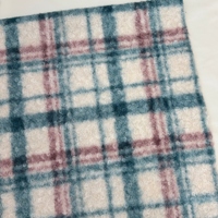 Production d'usine Tissu en fausse fourrure bouclée en polyester tricoté imprimé de haute qualité pour textiles de maison