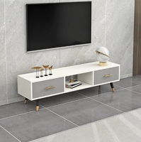 Meuble TV moderne Meuble simple au sol pour petit appartement pour chambre à coucher et table basse Combinaison