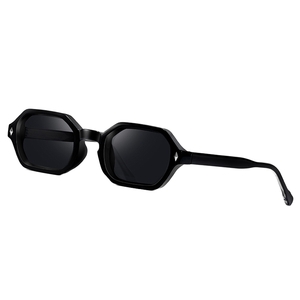 Lunettes de soleil polygonales TR90 tendance 2026 avec logo personnalisé, protection UV400, petite monture pour hommes et femmes - Product Image 1