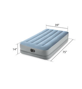 Colchón <span class=keywords><strong>Inflable</strong></span> <span class=keywords><strong>Intex</strong></span> 64157 Twin Air, Colchoneta de Camping de PVC <span class=keywords><strong>con</strong></span> Bomba USB Integrada o Bomba Manual para Senderismo y Camping - Product Image 2