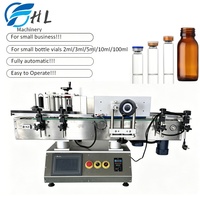 Machine d'étiquetage personnalisée pour bouteilles rondes de peptides, pots de confiture, boissons, sauces et crèmes de 2 ml, 3 ml, 10 ml