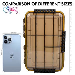 Boîte de rangement étanche haute résistance pour la pêche, avec plusieurs compartiments pour leurres, hameçons et accessoires de pêche - Product Image 5