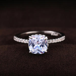 Anillo de compromiso F479 de oro rosa con diamantes naturales de corte brillante redondo para mujer - Product Image 4